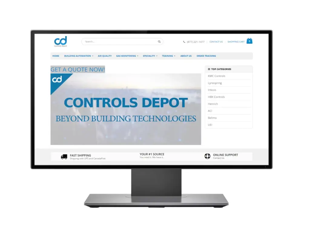 Consulting and development under Magento for Controls Depot