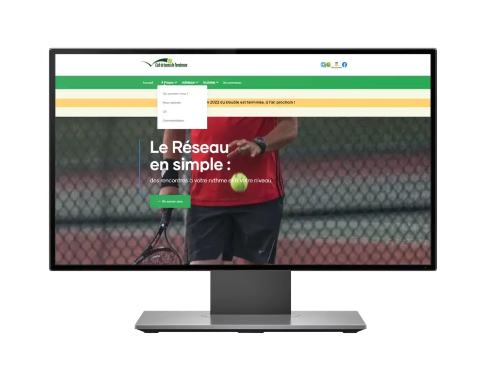 Tennis Terrebonne Drupal module and redesign of the website